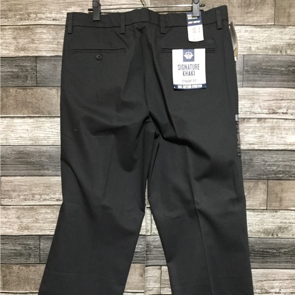 Dockers Signature Khaki Straight Fit Pants Men’s 38x30 Gray Lux Cotton Stretch - Picture 7 of 9